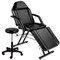 Best Choice Products 71in 3-Section Massage Bed, Spa & Salon Facial, Tattoo Chair w/ Hydraulic Stool - Black